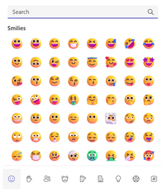 Microsoft Teams New Fluent Emoji style